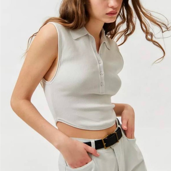 URBAN OUTFITTERS Knit Polo Tank - Picture 1 of 8